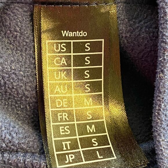 Wantdo Blue Fleece Front Zipper Vest Size Small - Picture 6 of 9